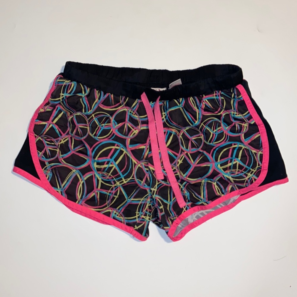 Southern Heritage Peace Symbol Print Shorts Girls Large 14